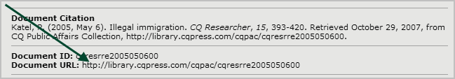 CQ Researcher stable url image